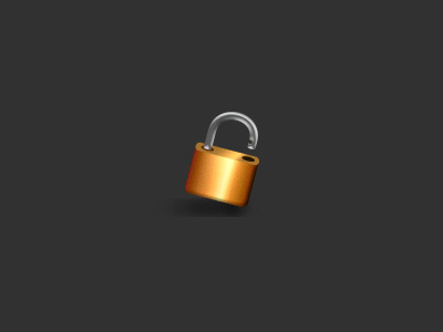 Padlock brass icon ios layer styles lock metal padlock
