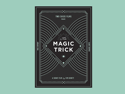 Magic Trick film illustration magic movie poster typography