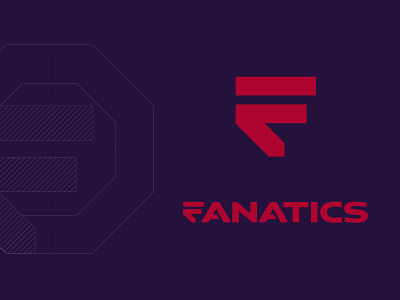 Fanatics branding f icon identity logo red