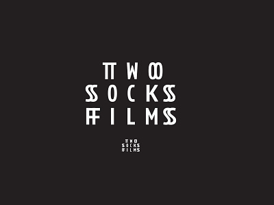 Two Socks film logo logotype wordmark