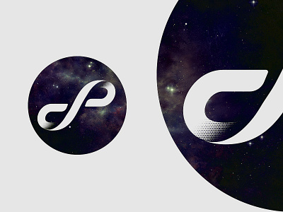 Monograme logo loop monogramme space