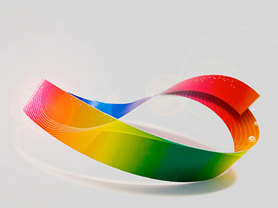 Moebius abstract colourful loop moebius paper spectrum