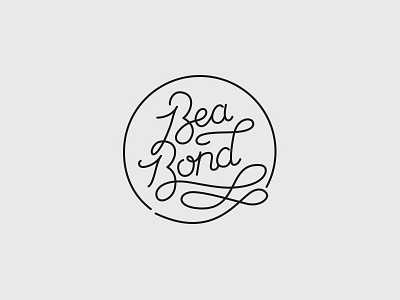 Bond circle lettering logo monoweight