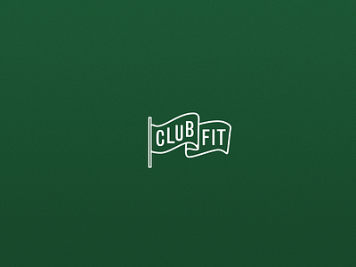 Club Fit flag golf green logo