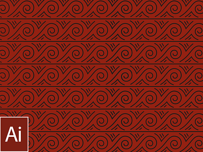 Pattern freebie illustrator koru maori new nz pattern tile zealand