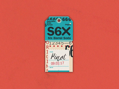 Six 6 66 666 66666 experiment label six typography