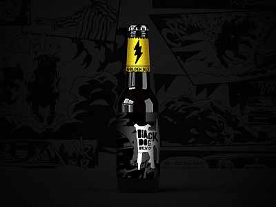 Black Dog beer black comic dog label new packaging zealand