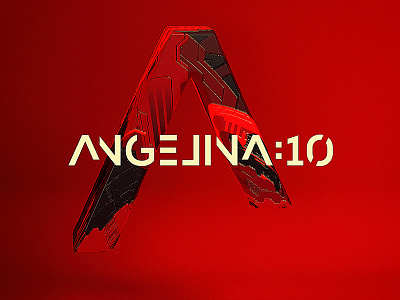 Angelina a c4d cinema4d movie poster red render scifi screenflow