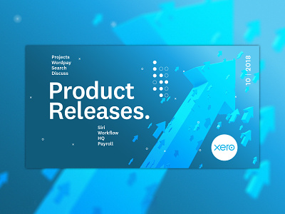 Product Release arrow blue software update xero