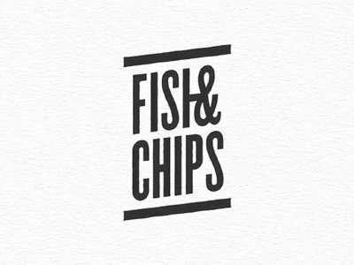 Fish & Chips ampersand ligature typography