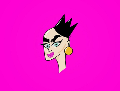 I get so emotional, baby | Sasha Velour digitalart doodle drag queen graphicdesign illustration ipad procreate rupauls drag race