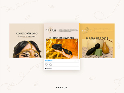 FREYJA | SOCIAL MEDIA branding design instagram sexshop social media