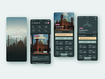 Masjid Pro app app design mobile app design ui ui design