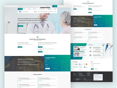 Scfhs Homepage Redesign clean design medical ui web website