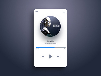 Music Player - Daily UI Challenge 009 009 app challenge daily design iphone mobile mockup music player ui ux