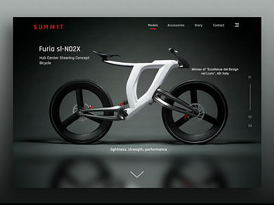 3D-Printed Concept Bike - Furia bike concept design gui product typography ui user experience ux web