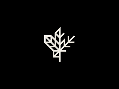 Leaf and Tree branding design logo symbol