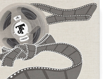 JF Productions Brand branding film film festival illustration logo logo design production company television