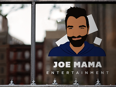 Joe Mama Entertainment Logo branding entertainment joe mama logo logodesign portrait