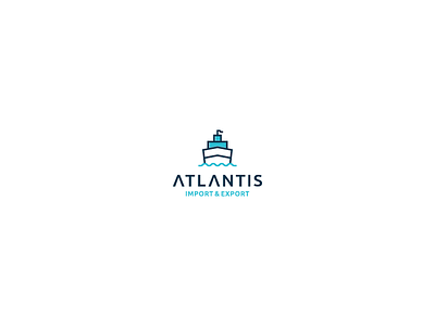 Atlantis brand branding design estate graphic logo real