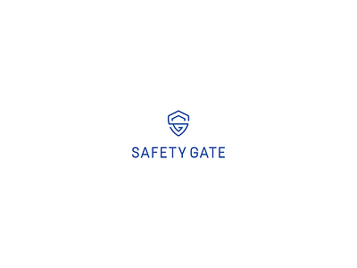 Safety Gate brand branding logo monogram logo security sg logo