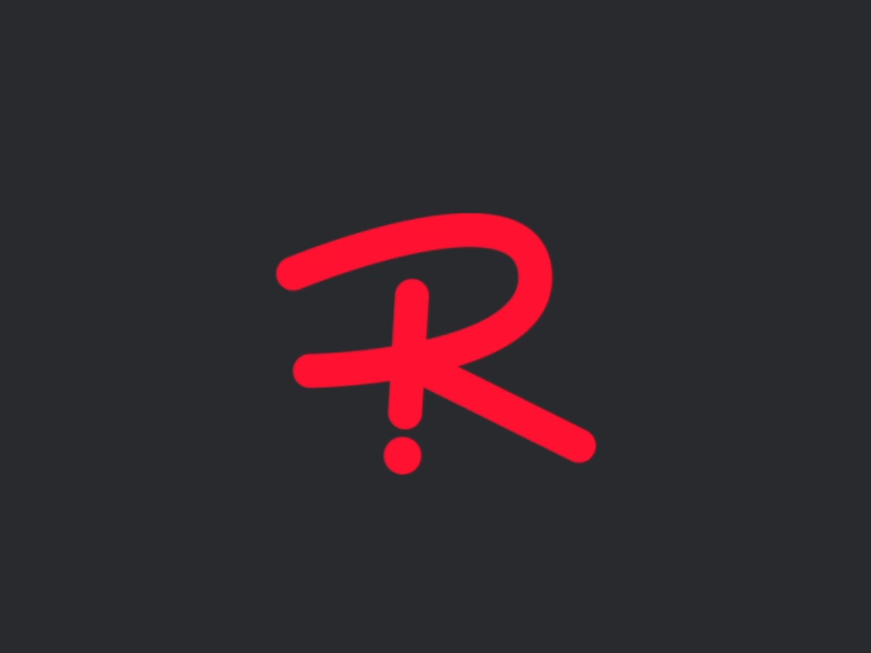 R – Logo Motion aep after animated animation brand clean logos icons color ideas inspiration design logo mark microanimation motion motion design motion graphics simple symbol transition typography identity idea trend