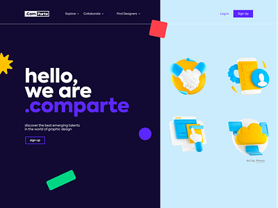 .comparte | Interface Design app education home screen icons interface landing page log in platform platform design screen search sign up sketch students ui ux website