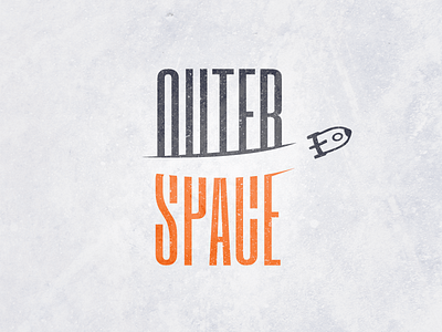 Outerspace logo high type logo missile moon outer space rocket space swoosh