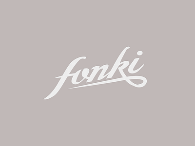 Funky logo brush fonki funky logo swoosh type