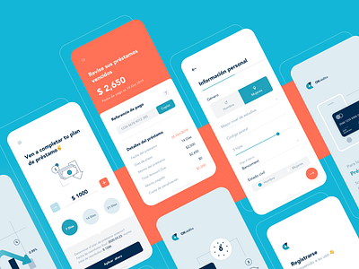 Financial lending app app design card design financial icon illustration lists ui ux