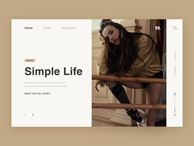 Simple life blank clean concept fashion flat grid homepage landing page loader product web women