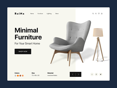 Minimal Furniture Landing Page