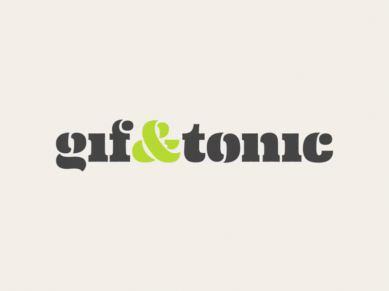 Gif & Tonic Loading Lime blog branding cheap after effects gif gin green lime onaroll slab serif spin tonic