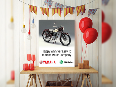 YAMAHA 65 Years Anniversary animation box design branding design execrcise graphic logo logo animation logo design photoshop yamaha 65 years anniversary