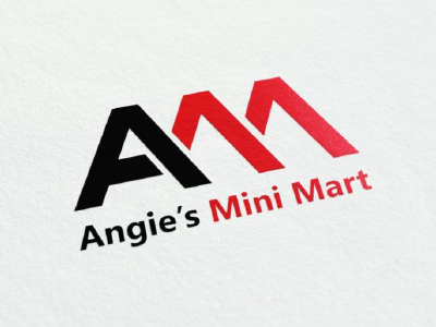 Angie's Mini Mart Logo logo.