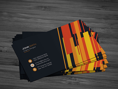 Colorful Business Card Template animation box design branding colorful business card template convention desi design execrcise graphic illustration logo logo animation logo design magic moiton motion package design photoshop ui vector