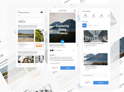 Treya Itinerary design hello dribbble illustration mobile app travel app travel app design ui design ui mobile uidesign ux design web design