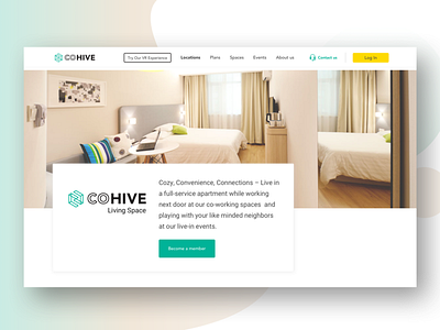 Coliving living room sharing room uidesign uxdesigner web design