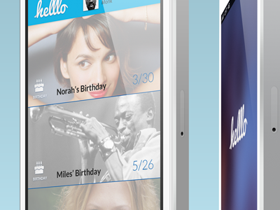 UI - Helllo Event Feed app ios messaging mobile ui