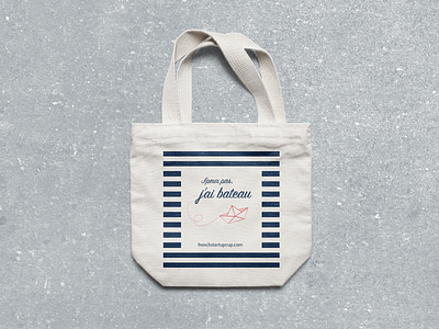 French Startup Cup — Totebag branding design frenchstartupcup goodies print sailing tote bag totebag vector
