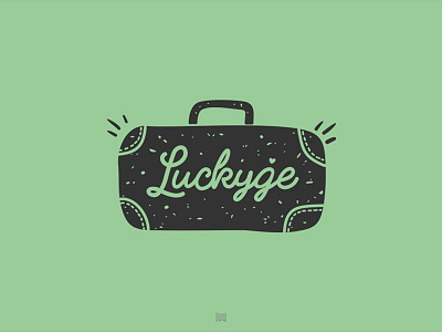 Luckyge bag leather logo logotype love luck lucky