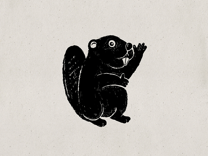 Beaver forest river forestry wood paint animals logotype logo beaver illustration illustrator