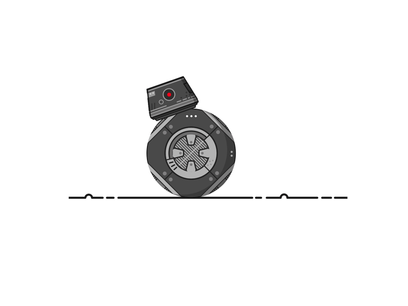BB-9E artwork bb-9e bb9e droid fast icon illustration outline star vector wars