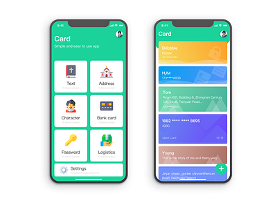 Card app app card list material mobile ui ux