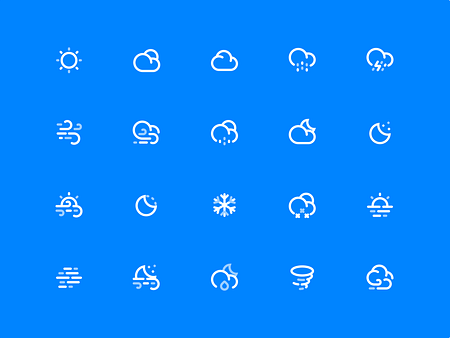 Weather icon by Jiaxin Z. for Queble on Dribbble