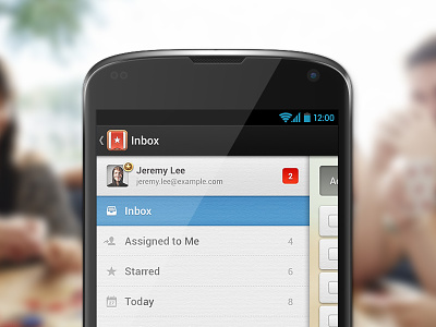 Wunderlist Android Action Bar