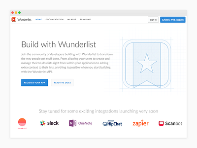 Wunderlist Developer - Public API developer svg website wunderlist