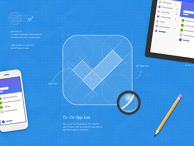 Introducing Microsoft To-Do app blueprint icon illustration microsoft pencil