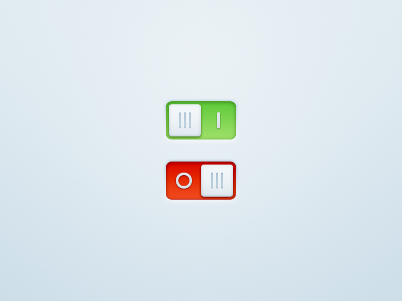Switches! PSD ui switch toggle button interface