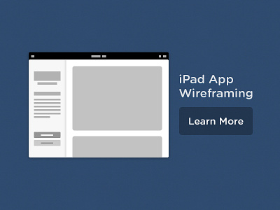 iPad App Wireframing ipad minimal wireframing